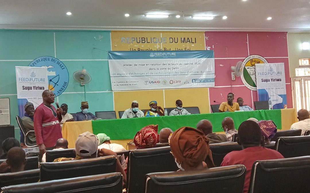 Atelier de mise en relation des acteurs du marché (B2B) et de mini foire dans la zone du Delta(Mopti et Tombouctou).